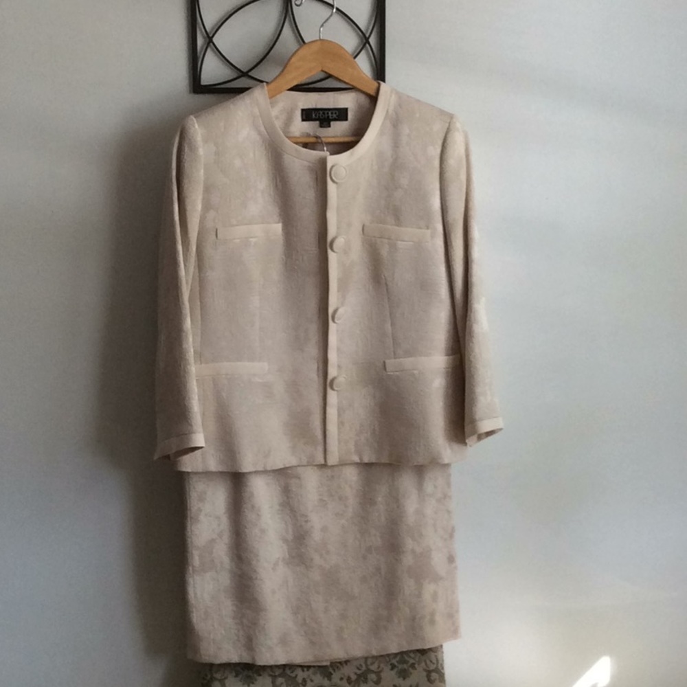 2 piece jacket and skirt